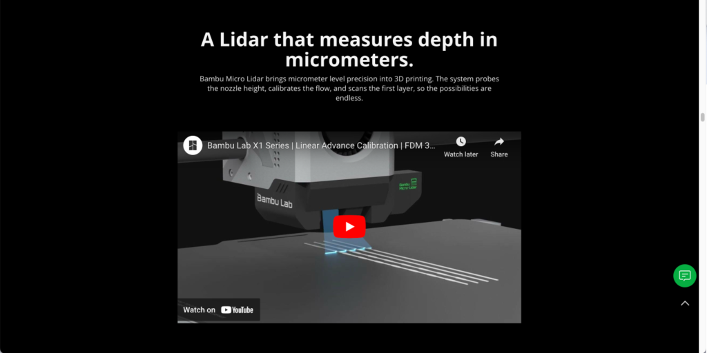 Bambu lab lidar product marketing