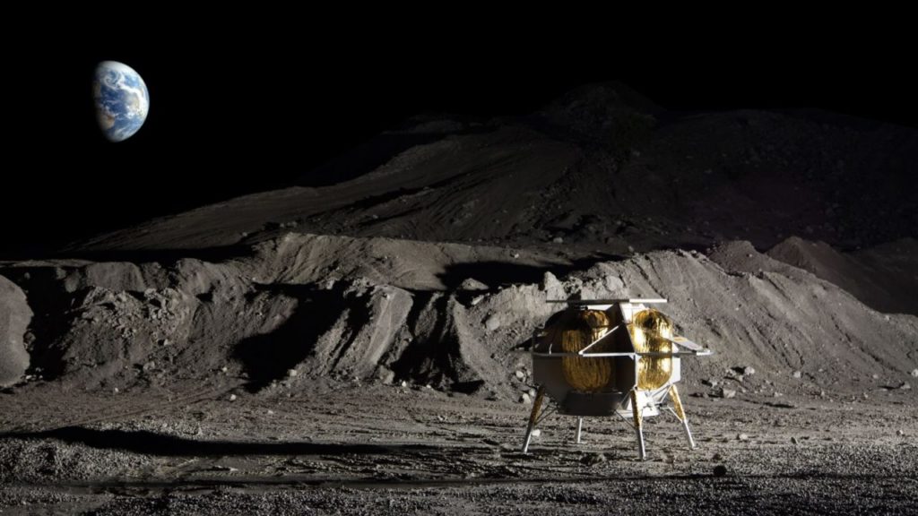 Triton Motor on Peregrine Lunar Lander